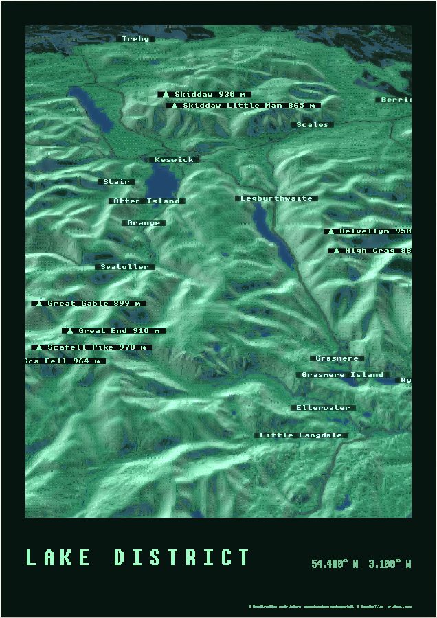 Lake District as a Wilds print
